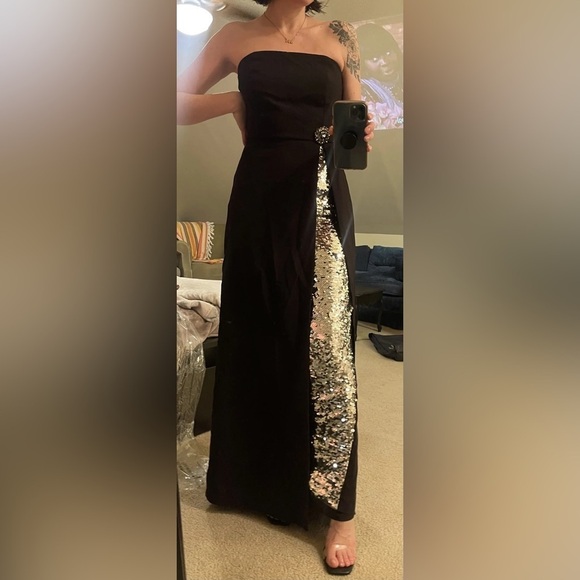 SACHIN & BABI Ivy Black Gown 0 - Picture 2 of 15